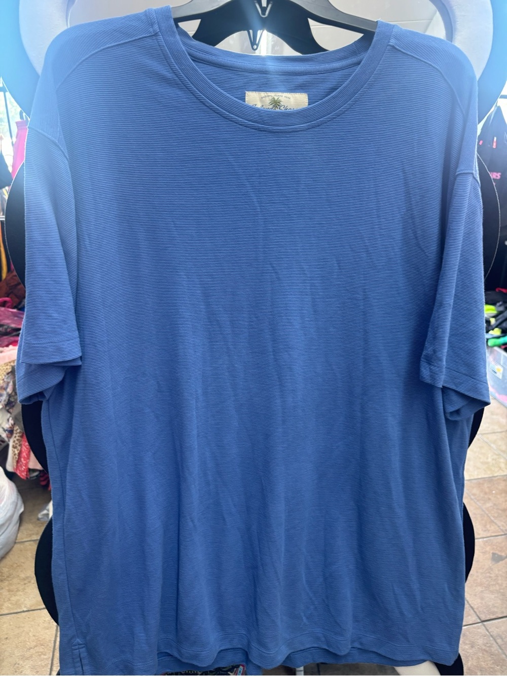 Men's Relaxed Crew Neck Short Sleeve Tee - Blue